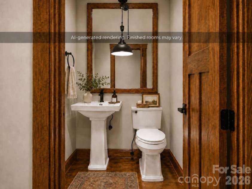 9208 Flying Eagle Lane, Charlotte, NC 28278.  MLS# CAR4397874, YatesRealty ID 31033. Half Bath Bonus AI Render Potential