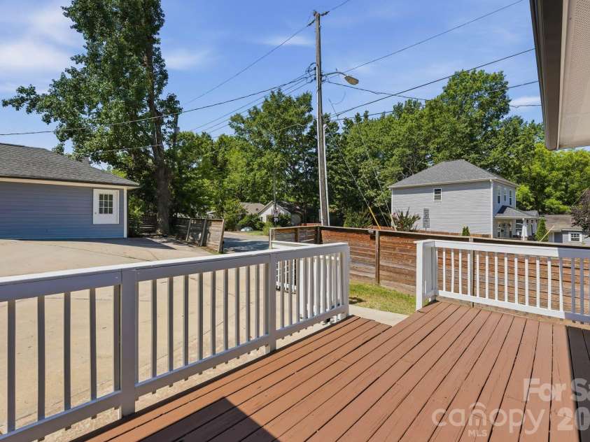 1416 Parkwood Avenue, Charlotte, NC 28205.  MLS# CAR4388760, YatesRealty ID 31035. Main House - Rear Deck