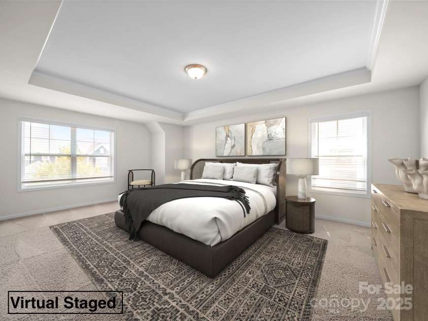 3042 Burnello Court, Iron Station, NC 28080.  MLS# CAR4244705, YatesRealty ID 31038. Virtual Staged - Primary Bedroom Second Floor
