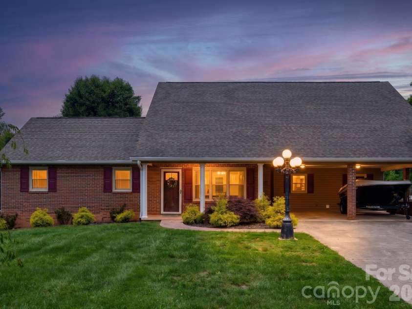 2411 Allendale Circle, Lenoir, NC 28645.  MLS# CAR4391717, YatesRealty ID 31041. Virtual twllight shot