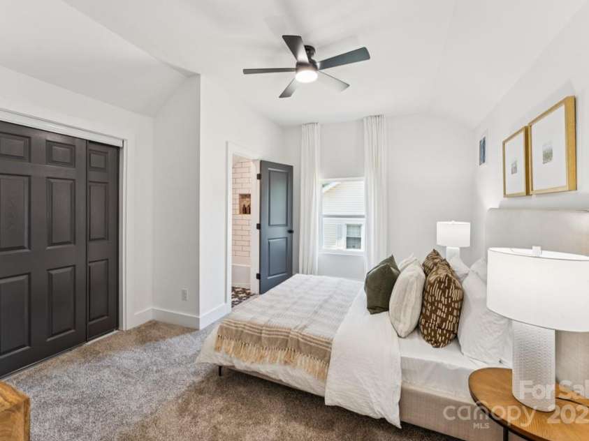 105 Ransom Street, Gastonia, NC 28052.  MLS# CAR4279798, YatesRealty ID 31052. Bedroom #3 Upstairs with Private Ensuite Full Bath