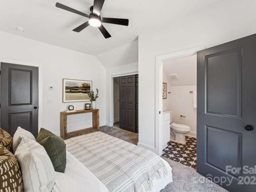 105 Ransom Street, Gastonia, NC 28052.  MLS# CAR4279798, YatesRealty ID 31052. Bedroom #3 Upstairs with Private Ensuite Full Bath