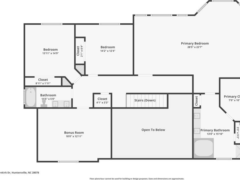 8020 Garnkirk Drive, Huntersville, NC 28078.  MLS# CAR4303503, YatesRealty ID 31053. 