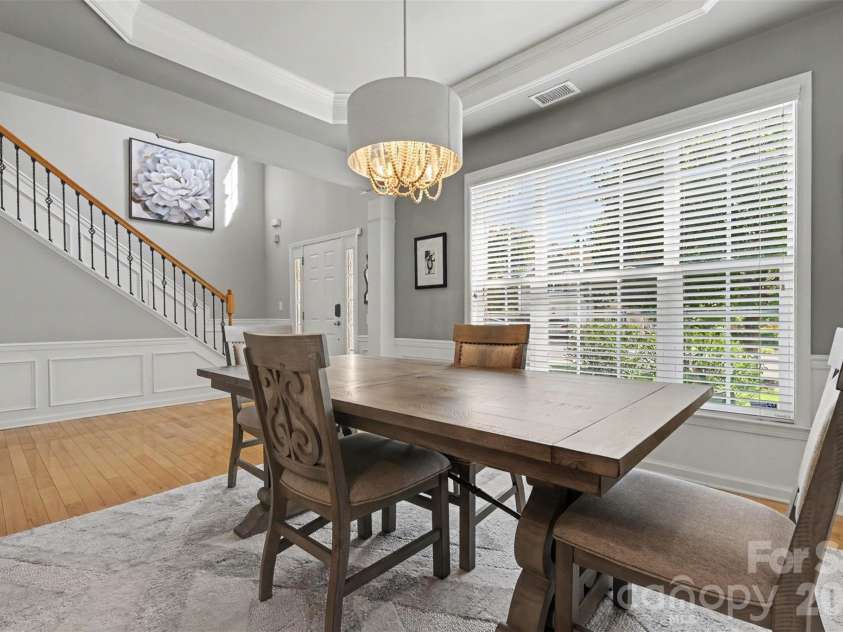 2517 Coltsgate Road, Waxhaw, NC 28173.  MLS# CAR4415991, YatesRealty ID 31055. Dining room with trey ceilings