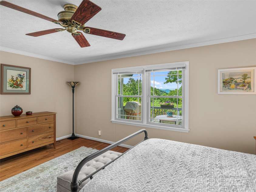350 Shay Circle, Hendersonville, NC 28791.  MLS# CAR4268921, YatesRealty ID 31062. Views from Primary Bedroom