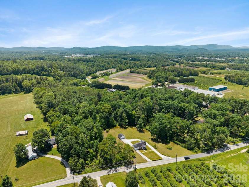 1230 Dana Road, Hendersonville, NC 28792.  MLS# CAR4392135, YatesRealty ID 31064. Aerial View Long Range