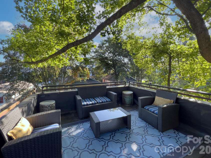 904 36th Street, Charlotte, NC 28205.  MLS# CAR4392678, YatesRealty ID 31067. Guest house roof top