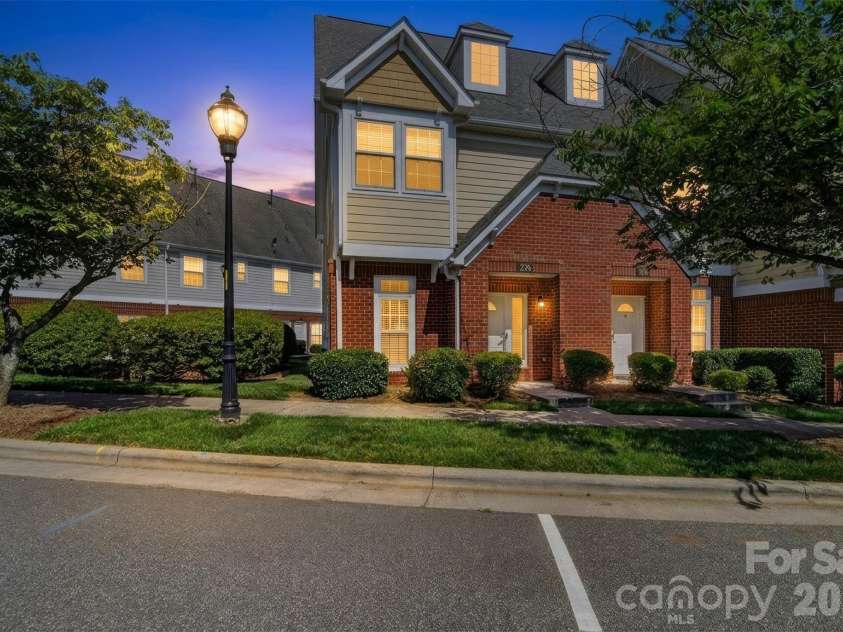 278 Davidson Gateway Drive, Davidson, NC 28036.  MLS# CAR4393609, YatesRealty ID 31069. Twilight Front