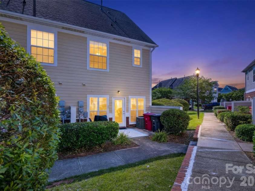 278 Davidson Gateway Drive, Davidson, NC 28036.  MLS# CAR4393609, YatesRealty ID 31069. Twilight Rear