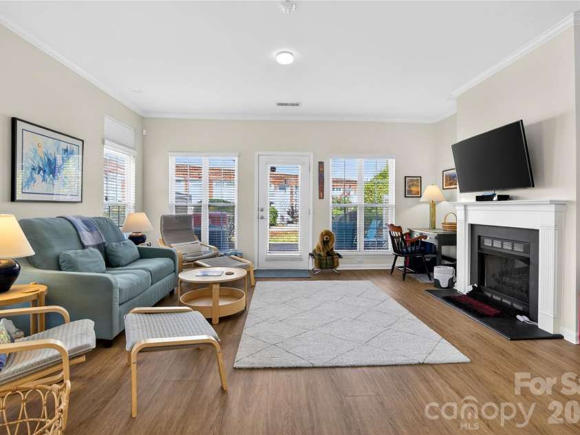 278 Davidson Gateway Drive, Davidson, NC 28036.  MLS# CAR4393609, YatesRealty ID 31069. View from Dining Area into Great Room