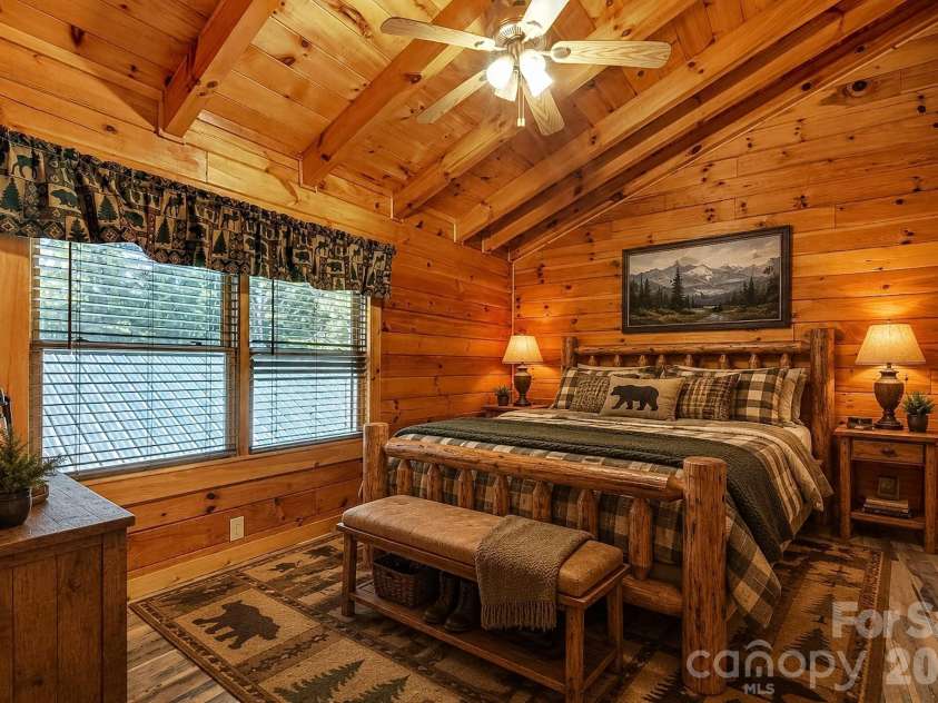 545 Mountain Crest Drive, Marion, NC 28752.  MLS# CAR4385852, YatesRealty ID 31077. Virtually Staged BR