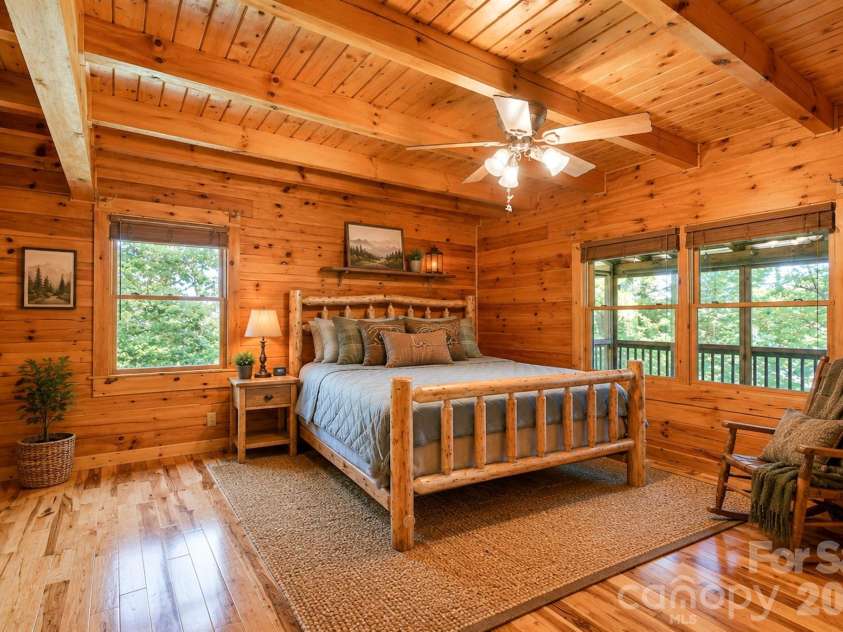 545 Mountain Crest Drive, Marion, NC 28752.  MLS# CAR4385852, YatesRealty ID 31077. VIRTUALLY STAGED Primary BR