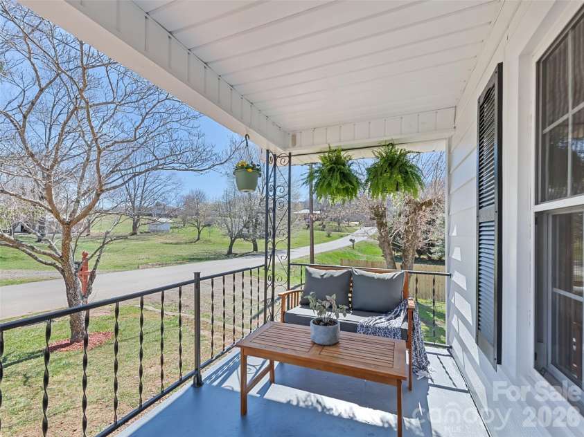 157 Morgan Street, Canton, NC 28716.  MLS# CAR4354334, YatesRealty ID 31093. Cozy front porch