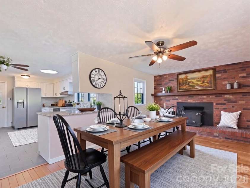 157 Morgan Street, Canton, NC 28716.  MLS# CAR4354334, YatesRealty ID 31093. Virtually Staged Dining room