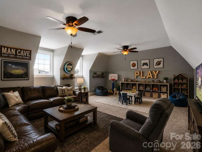 113 Deer Brook Drive, Shelby, NC 28150.  MLS# CAR4394416, YatesRealty ID 31101. Bonus Room Virtually Staged