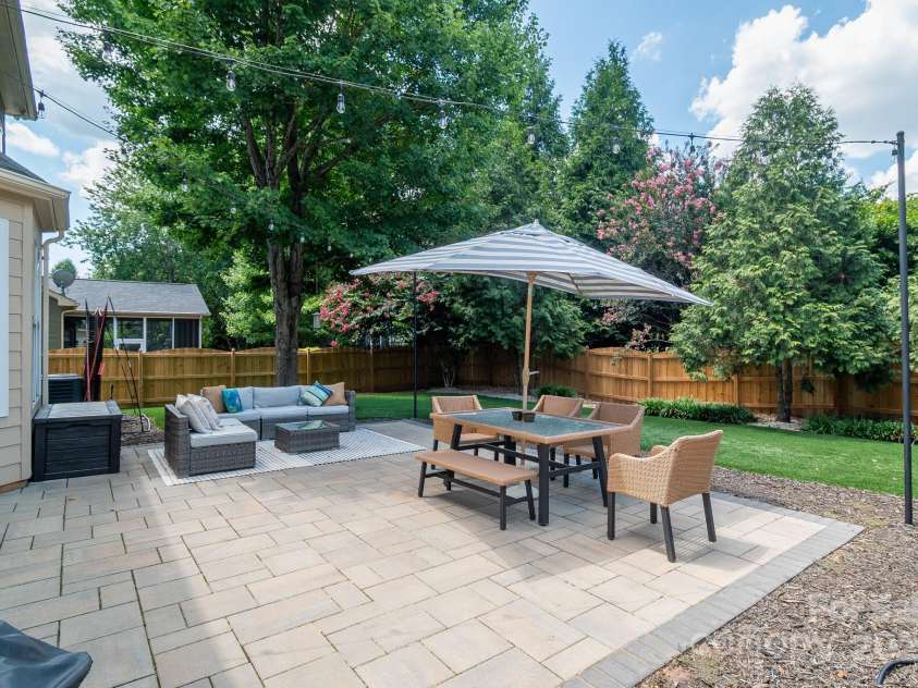 1002 Sudbury Lane, Matthews, NC 28104.  MLS# CAR4285222, YatesRealty ID 31102. New patio