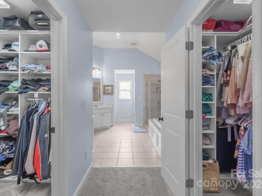 1002 Sudbury Lane, Matthews, NC 28104.  MLS# CAR4285222, YatesRealty ID 31102. Primary custom closets