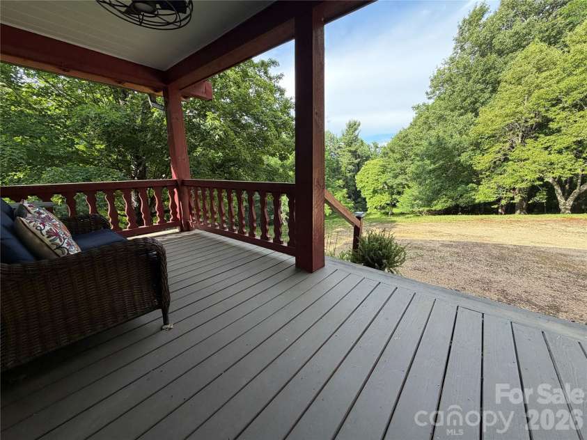 225 High Ridge Road, Little Switzerland, NC 28749.  MLS# CAR4392969, YatesRealty ID 31107. Front Porch Main