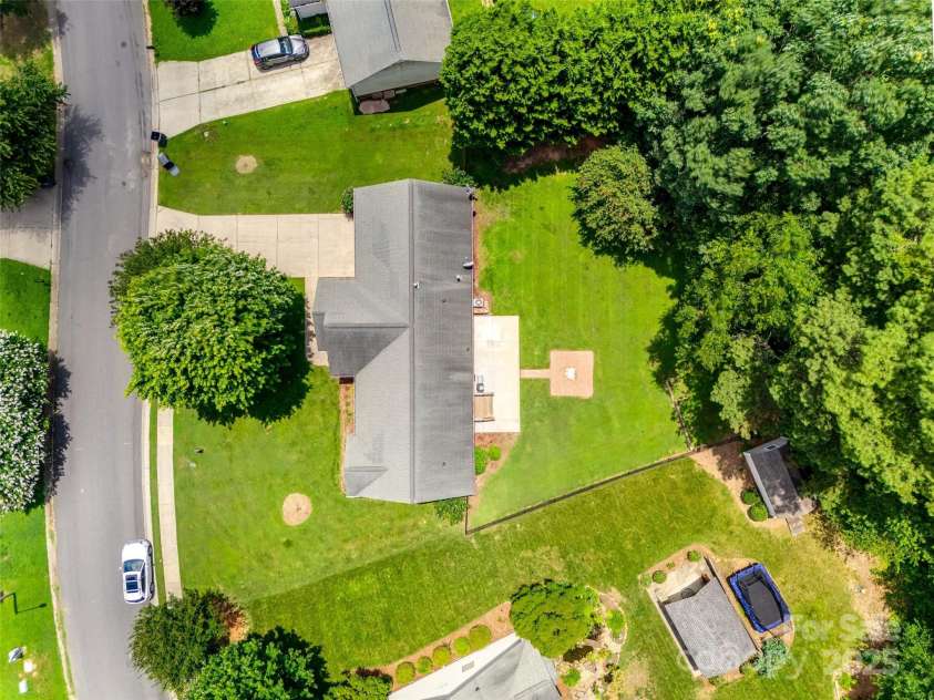 605 Summey Farm Drive, Dallas, NC 28034.  MLS# CAR4249509, YatesRealty ID 31112. Aerial View of Lot