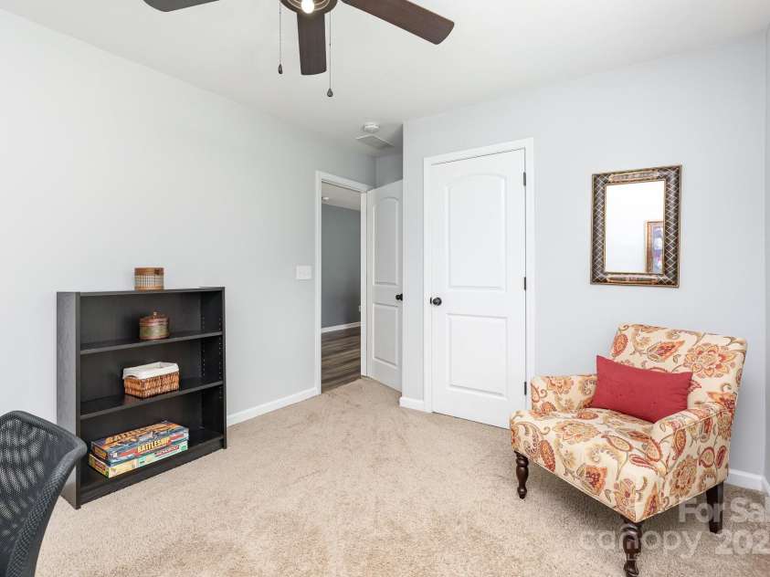 7414 Meridale Forest Drive, Charlotte, NC 28269.  MLS# CAR4264333, YatesRealty ID 31114. Bedroom #4/can double as a 2nd Home office