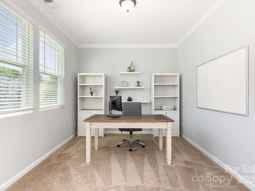7414 Meridale Forest Drive, Charlotte, NC 28269.  MLS# CAR4264333, YatesRealty ID 31114. Dedicated Home Office