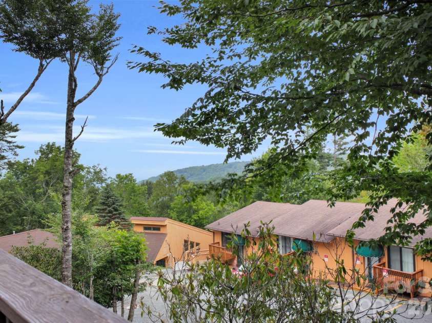119 Beechwood Lane, Beech Mountain, NC 28604.  MLS# CAR4412496, YatesRealty ID 31115. Mountain View from Deck