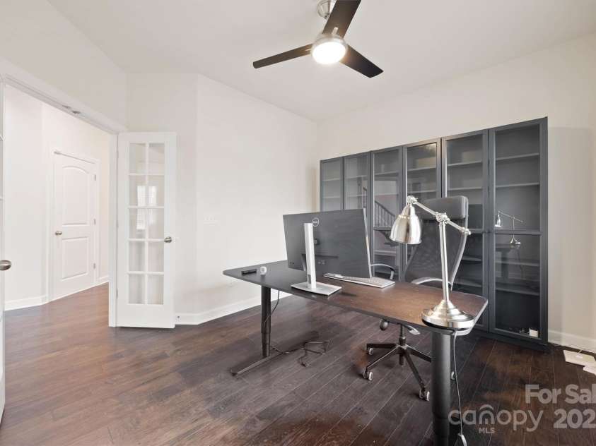 16928 Alydar Commons Lane, Charlotte, NC 28278.  MLS# CAR4289485, YatesRealty ID 31124. Office with French doors on the main level