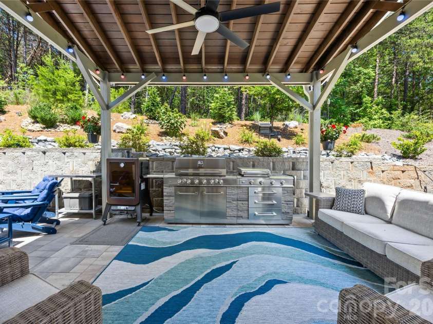 1368 Cedardale Lane, Denver, NC 28037.  MLS# CAR4391395, YatesRealty ID 31129. Rear Covered Patio and Designated Outdoor Kitchen Area