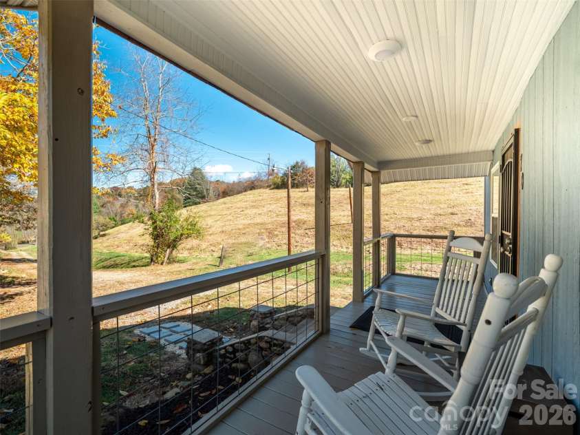 70 Vintage Place, Canton, NC 28716.  MLS# CAR4363944, YatesRealty ID 31132. View from front Porch