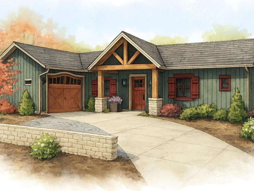 296 Austin Mountain Drive, Burnsville, NC 28714.  MLS# CAR4278654, YatesRealty ID 31142. Front Rendering