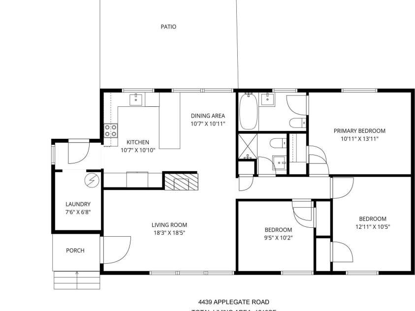 4439 Applegate Road, Charlotte, NC 28209.  MLS# CAR4391147, YatesRealty ID 31142. 