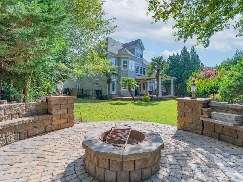 779 Fairway Point Drive, Tega Cay, SC 29708.  MLS# CAR4285741, YatesRealty ID 31157. Fire Pit Area