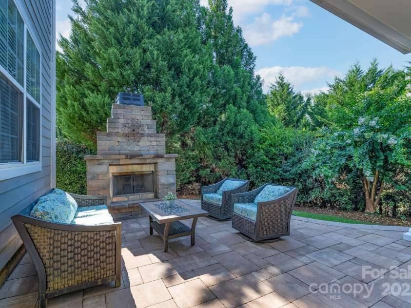 779 Fairway Point Drive, Tega Cay, SC 29708.  MLS# CAR4285741, YatesRealty ID 31157. Outdoor Fireplace