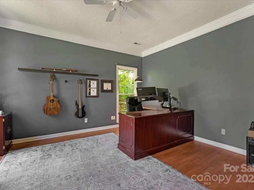 1524 Candlewyck Court, Kannapolis, NC 28081.  MLS# CAR4279653, YatesRealty ID 31163. Office with French doors for privacy