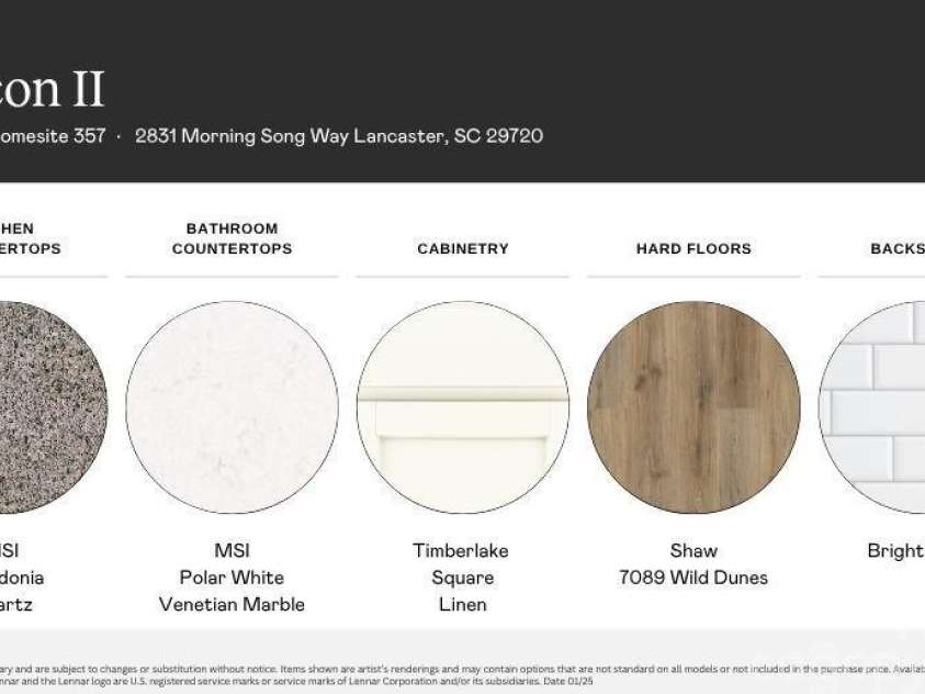 2831 Morning Song Way, Lancaster, SC 29720.  MLS# CAR4281728, YatesRealty ID 31164. Selections