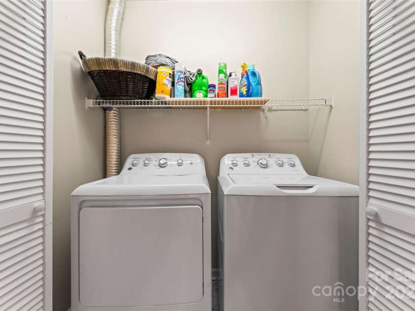1511 35th Avenue, Hickory, NC 28601.  MLS# CAR4221533, YatesRealty ID 3117. Laundry closet upstairs