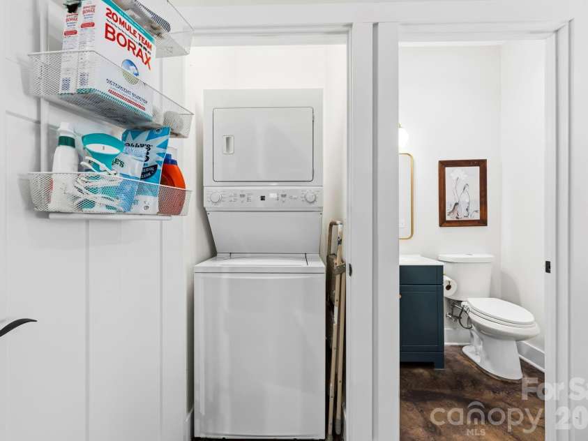 216 Hiawassee Avenue, Black Mountain, NC 28711.  MLS# CAR4391846, YatesRealty ID 31180. Laundry Closet