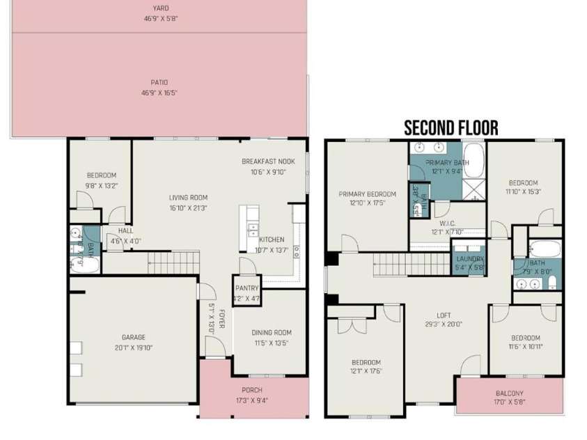 6211 Canyon Trail, Denver, NC 28037.  MLS# CAR4277710, YatesRealty ID 31180. Floor plan 6211 Canyon Trail