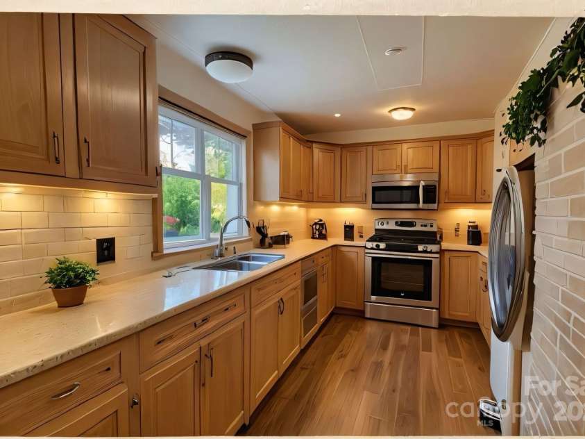 206 Fox Den Road, Troy, NC 27371.  MLS# CAR4209454, YatesRealty ID 3119. AI-virtual picture of the kitchen