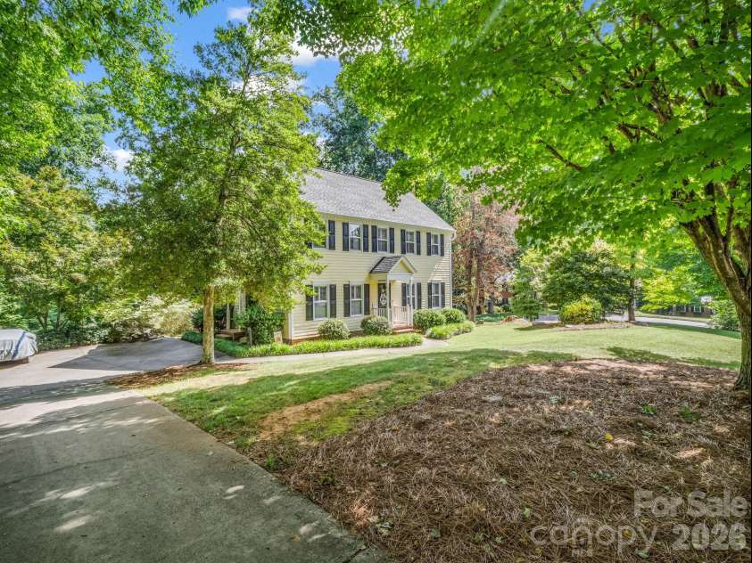 2720 Steeplechase Road, Gastonia, NC 28056.  MLS# CAR4393681, YatesRealty ID 31193. Front left view - several parking spaces