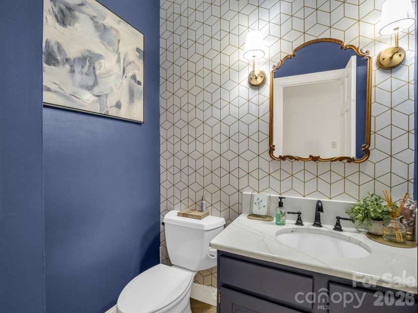 2720 Steeplechase Road, Gastonia, NC 28056.  MLS# CAR4393681, YatesRealty ID 31193. Half bath on main