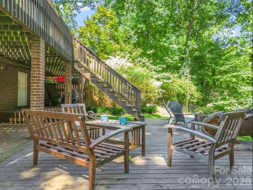 2720 Steeplechase Road, Gastonia, NC 28056.  MLS# CAR4393681, YatesRealty ID 31193. Lower deck - walk in access to crawl