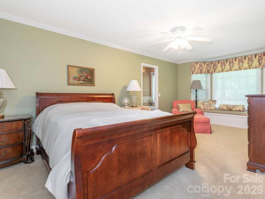 4440 Hucks Road, Charlotte, NC 28269.  MLS# CAR4375835, YatesRealty ID 31203. Graciously sized primary bedroom