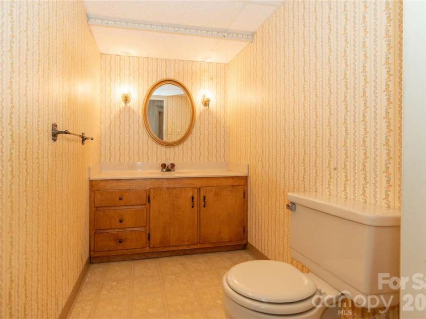 45 Mountain View Avenue, Black Mountain, NC 28711.  MLS# CAR4394810, YatesRealty ID 31210. Half bath in basement