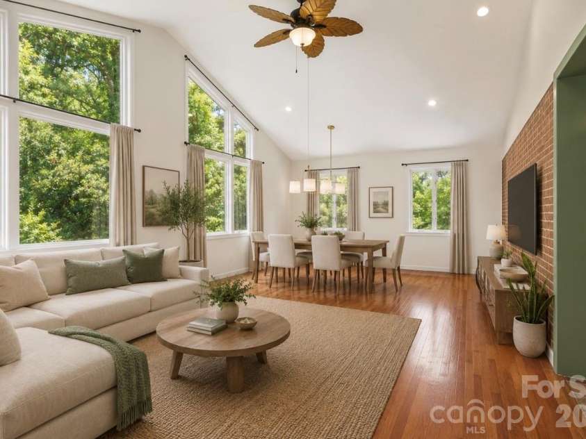 2951 7th Street Drive, Hickory, NC 28601.  MLS# CAR4391431, YatesRealty ID 31215. AI Virtual Potential- Dining fixture is AI