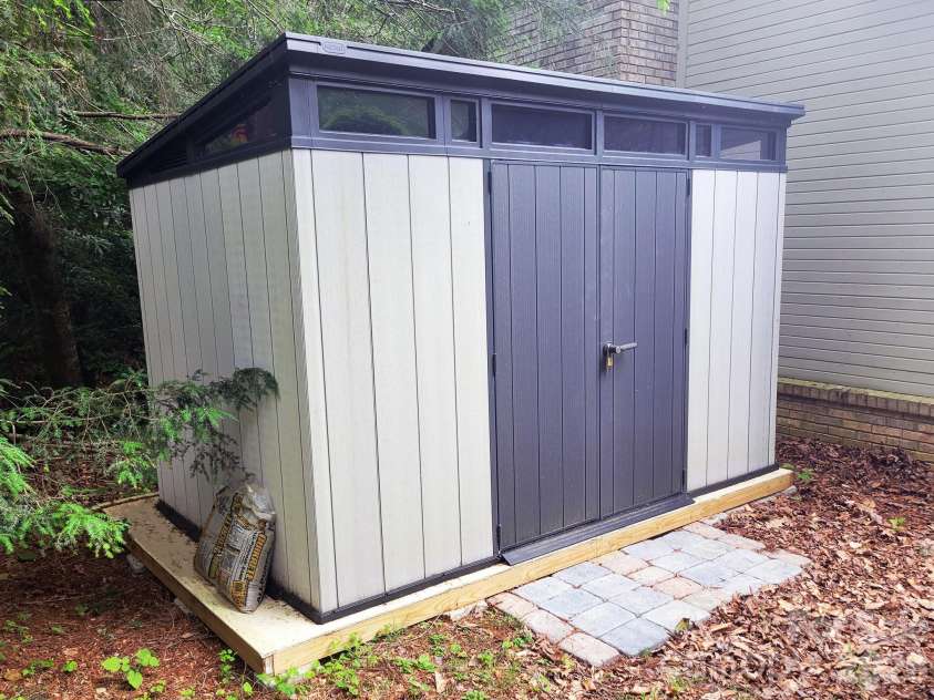 305 Sondley Drive, Asheville, NC 28805.  MLS# CAR4394793, YatesRealty ID 31217. Shed