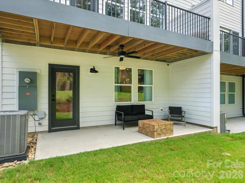 7937 Cedarsmith Court, Charlotte, NC 28217.  MLS# CAR4395047, YatesRealty ID 31235. First floor covered outdoor living