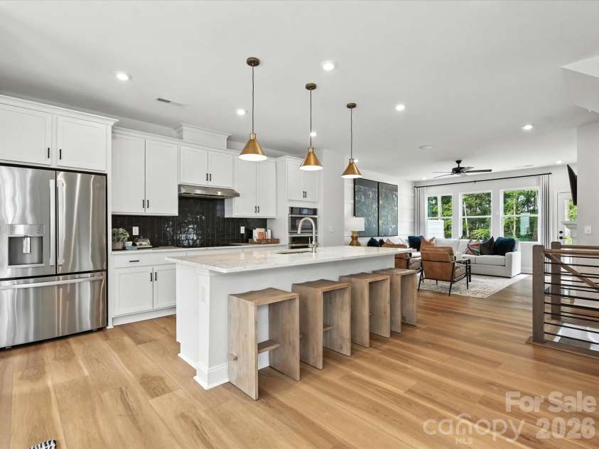 7937 Cedarsmith Court, Charlotte, NC 28217.  MLS# CAR4395047, YatesRealty ID 31235. Gourmet kitchen with a counter-depth French-door refrigerator