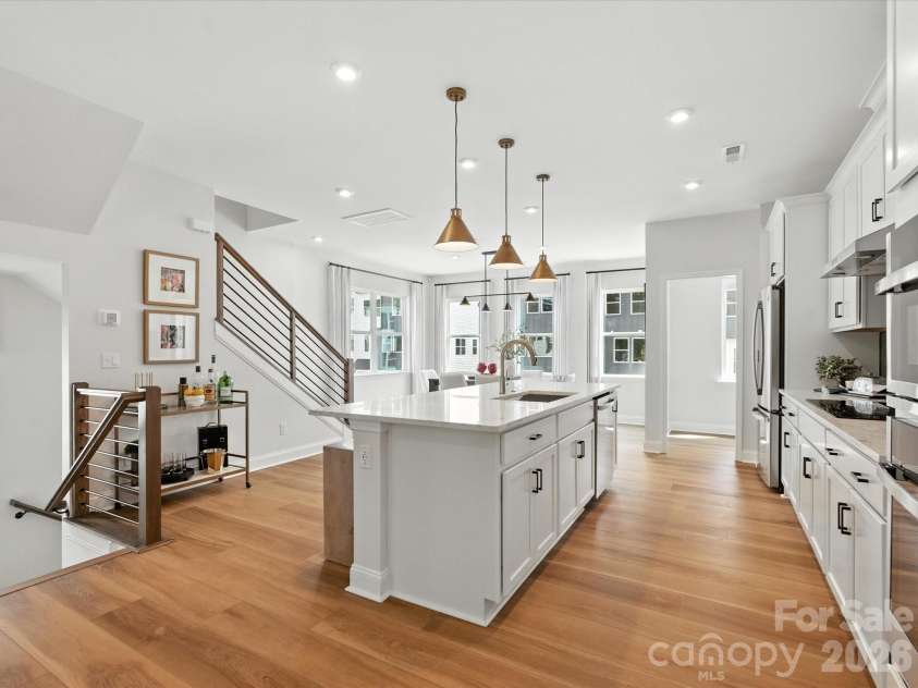7937 Cedarsmith Court, Charlotte, NC 28217.  MLS# CAR4395047, YatesRealty ID 31235. Open rail stairs