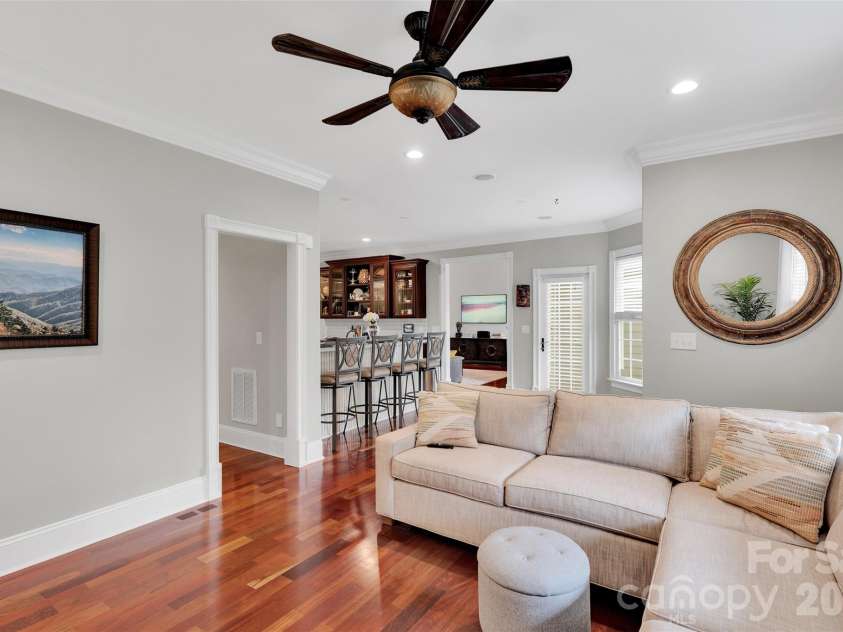4552 Sawgrass Court, Denver, NC 28037.  MLS# CAR4394088, YatesRealty ID 31238. Sitting room off kitchen with fireplace.  